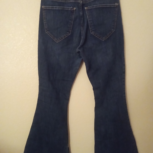 Hollister Dark Blue Flare Jeans - Picture 6 of 8